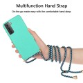 For Samsung Galaxy A15 5G Wheat Straw Material + TPU Phone Case with Lanyard(Green)