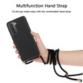 For Samsung Galaxy A05s EU Wheat Straw Material + TPU Phone Case with Lanyard(Black)