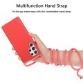 For Samsung Galaxy S24 Ultra 5G Wheat Straw Material + TPU Phone Case with Lanyard(Red)
