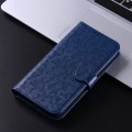 For Motorola Moto G24 / G04 Honeycomb Dot Texture Leather Phone Case(Blue)