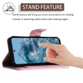 For Google Pixel 8 Pro Rhombic Texture Flip Leather Phone Case with Lanyard(Pink)