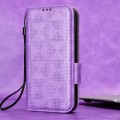 For ZTE Libero 5G IV Symmetrical Triangle Leather Phone Case(Purple)