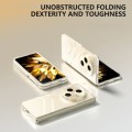 For OPPO Find N3 Wave Pattern Transparent Frosted Phone Case