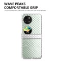 For Huawei Pocket 2 Wave Pattern Transparent Frosted Phone Case with Hinge
