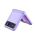 For Motorola Razr 40 3 in 1 Skin Feel PC Phone Case with Hinge(Sakura Purple)