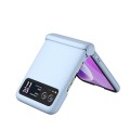 For Motorola Razr 40 3 in 1 Skin Feel PC Phone Case with Hinge(Sky Blue)