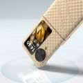 For OPPO Find N3 Flip Wave Pattern Matte PC Phone Case(Gold)