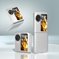 For OPPO Find N3 Flip Wave Pattern Matte PC Phone Case(Silver)