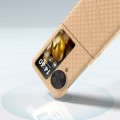 For OPPO Find N3 Flip Wave Pattern Matte PC Phone Case(Peach)