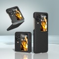 For OPPO Find N3 Flip Wave Pattern Matte PC Phone Case(Black)