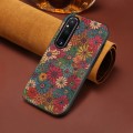 For Sony Xperia 1 V Four Seasons Flower Language Series TPU Phone Case(Spring Green)