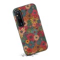 For Sony Xperia 1 V Four Seasons Flower Language Series TPU Phone Case(Spring Green)