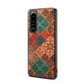 For Sony Xperia 5 III Four Seasons Flower Language Series TPU Phone Case(Winter Blue)