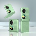 For Huawei Pocket 2 3 in 1 Wave Pattern Matte PC Phone Case with Hinge(Light Green)