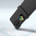 For Huawei Pocket 2 3 in 1 Wave Pattern Matte PC Phone Case with Hinge(Black)