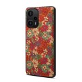 For Xiaomi Redmi Note 12 Turbo Four Seasons Flower Language Series TPU Phone Case(Summer Red)