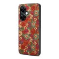 For OnePlus Ace 3 Four Seasons Flower Language Series TPU Phone Case(Summer Red)