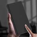 For Huawei Mate XS 2 GKK Flip Leather Full Coverage Phone Case(Carbon Fiber Texture)