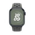 For Apple Watch Ultra 49mm Coloful Silicone Watch Band(Midnight Green Black)