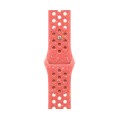 For Apple Watch Series 8 45mm Coloful Silicone Watch Band(Orange Pink)