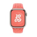 For Apple Watch Series 7 41mm Coloful Silicone Watch Band(Orange Pink)