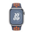 For Apple Watch Series 7 41mm Coloful Silicone Watch Band(Dark Blue Mango)