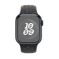 For Apple Watch 38mm Coloful Silicone Watch Band(Midnight Black Brown)