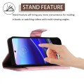 For Motorola Moto G Stylus 5G 2022 Rhombic Texture Flip Leather Phone Case with Lanyard(Pink)