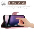 For Motorola Moto G Stylus 5G 2023 Rhombic Texture Flip Leather Phone Case with Lanyard(Pink)