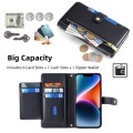 For Tecno Pova 6 5G Sheep Texture Cross-body Zipper Wallet Leather Phone Case(Black)