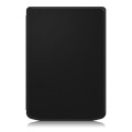 For PocketBook Verse Pro Solid Color Voltage Caster Leather Smart Tablet Case(Black)