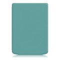 For PocketBook Verse Pro Solid Color Voltage Caster Leather Smart Tablet Case(Dark Green)