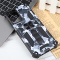 For Motorola Moto G Play 4G 2024 Camouflage Armor Kickstand TPU + PC Magnetic Phone Case(Grey)