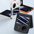 For vivo X Flip PC Skin Feel Integrated Foldable Mid Shaft Phone Case(Orange)