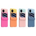 For vivo X Flip PC Skin Feel Integrated Foldable Mid Shaft Phone Case(Rose Pink)