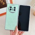 For Huawei Mate X5 Pearlescent Paint Gradient Geometric Leather Phone Case(Green)