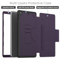 For iPad 10.2 2021 / 2020 / 10.5 Notebook Magnetic Leather Tablet Case(Purple)