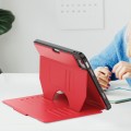 For iPad Pro 11 2022 / Air 10.9 2022 Notebook Magnetic Leather Tablet Case(Red)