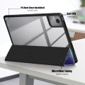 For Lenovo Tab M11 / Xiaoxin Pad 2024 Acrylic 3-Fold Painted Smart Leather Tablet Case(Milky Way)