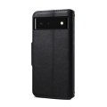 For Google Pixel 6 Denior Cowhide Texture Wallet Style Leather Phone Case(Black)