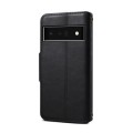 For Google Pixel 6 Pro Denior Cowhide Texture Wallet Style Leather Phone Case(Black)