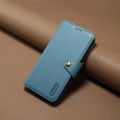 For Google Pixel 6 Pro Denior Cowhide Texture Wallet Style Leather Phone Case(Blue)