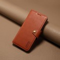 For Google Pixel 8 Denior Cowhide Texture Wallet Style Leather Phone Case(Brown)