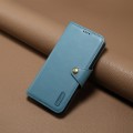 For Google Pixel 8 Denior Cowhide Texture Wallet Style Leather Phone Case(Blue)