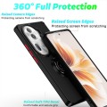 For OPPO Reno11 Pro Global Q Shadow 1 Series TPU + PC Phone Case with Ring(Black+Red)