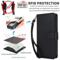 For iPhone 15 Pro Max Multi-Card Wallet RFID Leather Phone Case(Black)