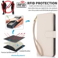 For iPhone 15 Plus Multi-Card Wallet RFID Leather Phone Case(Apricot)