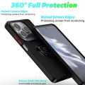 For Infinix Hot 40 / Hot 40 Pro Q Shadow 1 Series TPU + PC Phone Case with Ring(Black+Black)