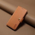 For Huawei Mate 30 Denior Cowhide Texture Wallet Style Leather Phone Case(Khaki)
