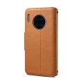 For Huawei Mate 30 Pro Denior Cowhide Texture Wallet Style Leather Phone Case(Khaki)